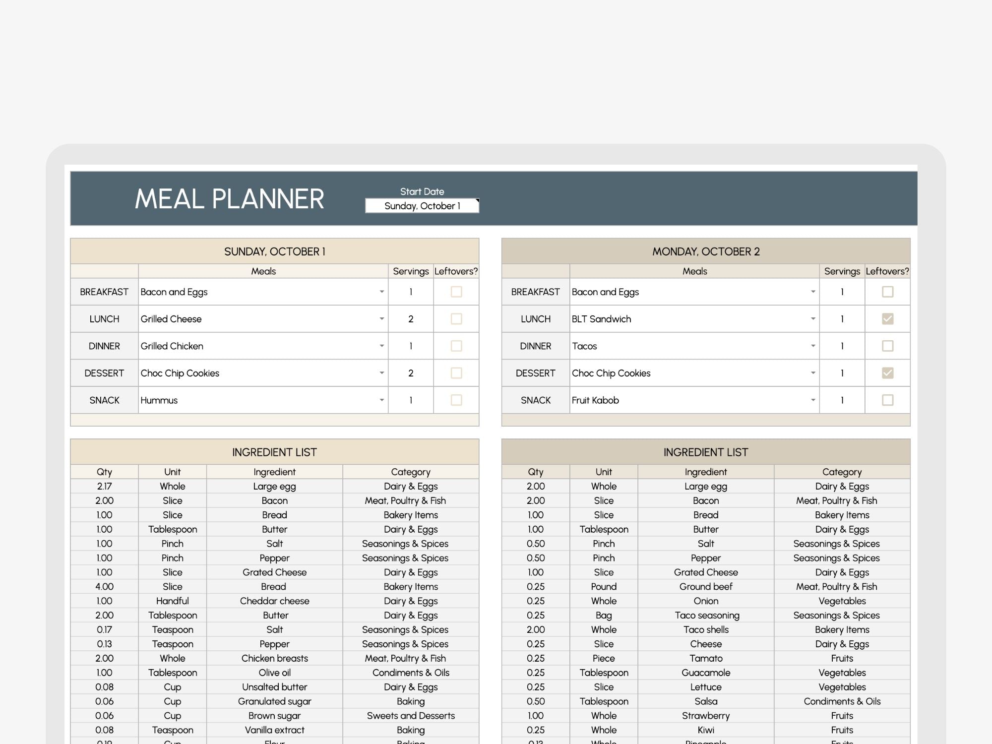Meal Planner