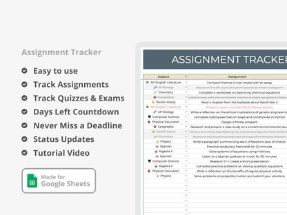 Assignment Tracker