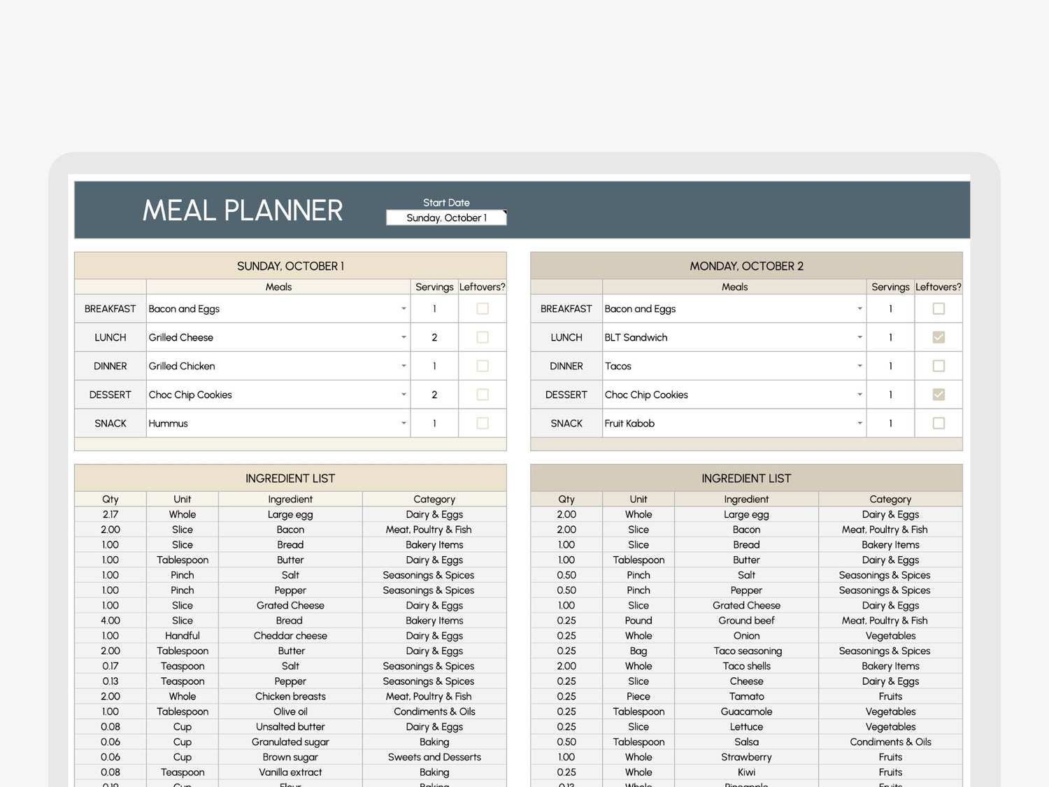 Meal Planner