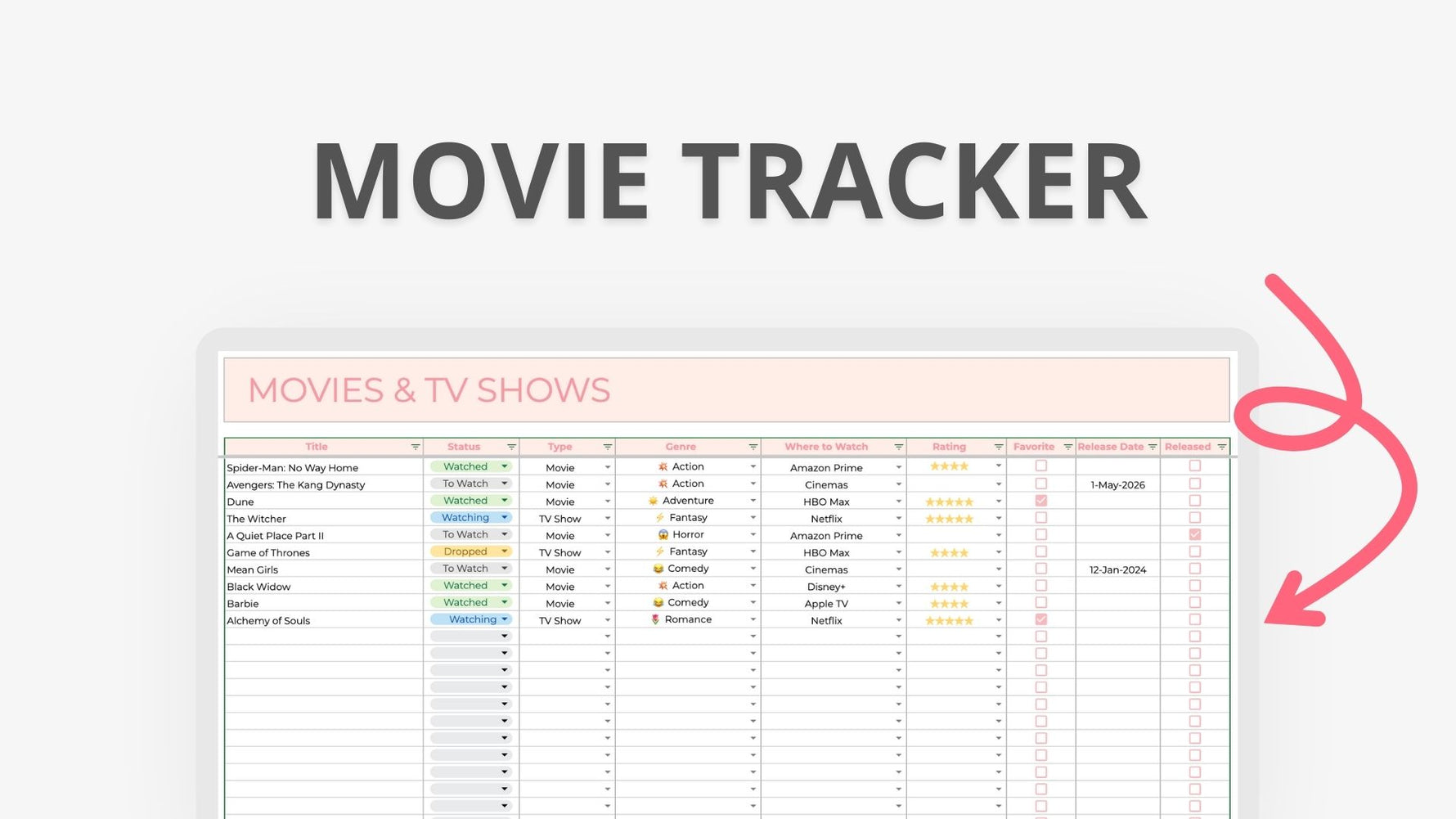 Movie Tracker – youplanners