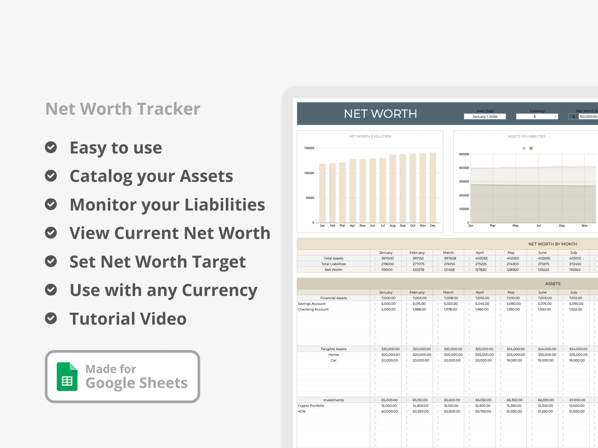 Net Worth Tracker